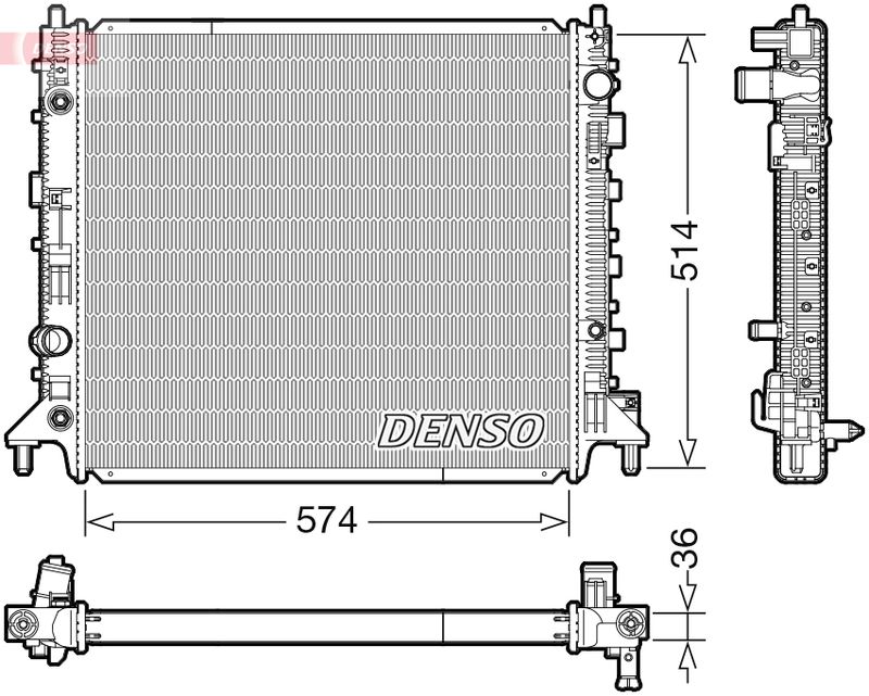 DENSO DRM99013 Radiator, engine cooling