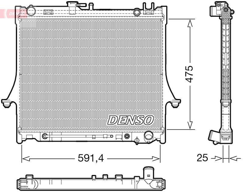 DENSO DRM99015 Radiator, engine cooling