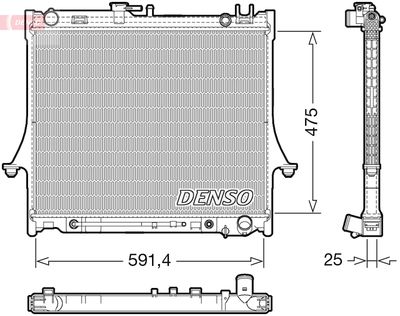Radiator, engine cooling DENSO DRM99015