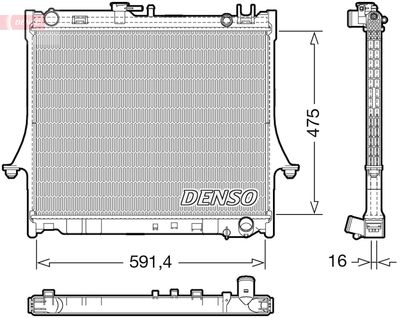 Radiator, engine cooling DENSO DRM99016