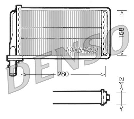 DENSO DRR01001 Heat Exchanger, interior heating
