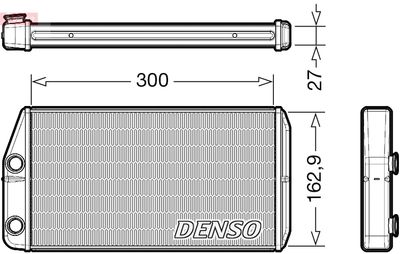 Heat Exchanger, interior heating DENSO DRR01002