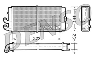 Heat Exchanger, interior heating DENSO DRR02001