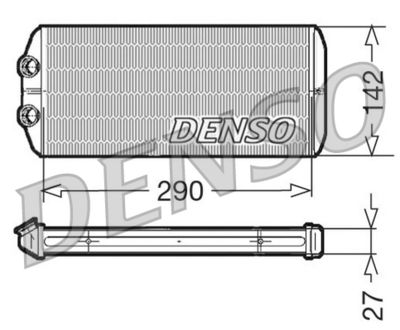 Heat Exchanger, interior heating DENSO DRR07005