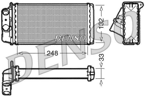 DENSO DRR09050 Heat Exchanger, interior heating