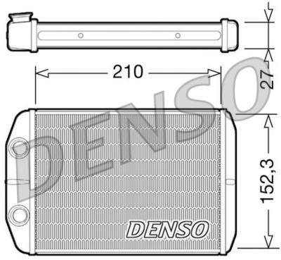 Heat Exchanger, interior heating DENSO DRR09073