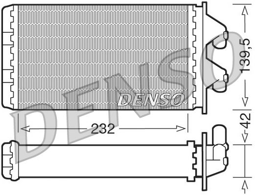 DENSO DRR09081 Heat Exchanger, interior heating