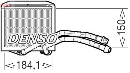DENSO DRR09102 Heat Exchanger, interior heating