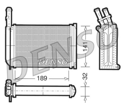Heat Exchanger, interior heating DENSO DRR10001