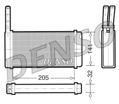 DENSO DRR10010 Heat Exchanger, interior heating