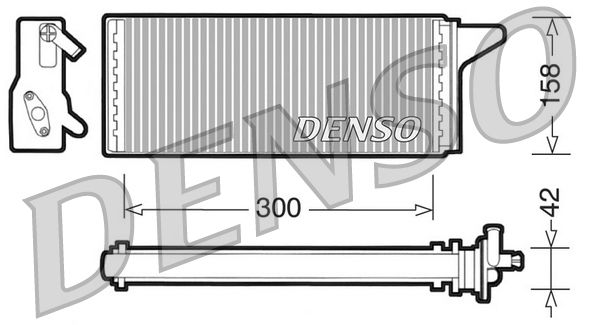 DENSO DRR12001 Heat Exchanger, interior heating