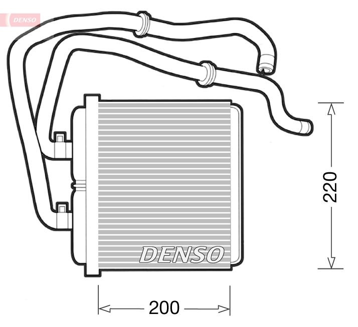 DENSO DRR12003 Heat Exchanger, interior heating