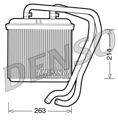 DENSO DRR12004 Heat Exchanger, interior heating