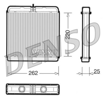Heat Exchanger, interior heating DENSO DRR12005