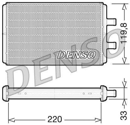 DENSO DRR12007 Heat Exchanger, interior heating