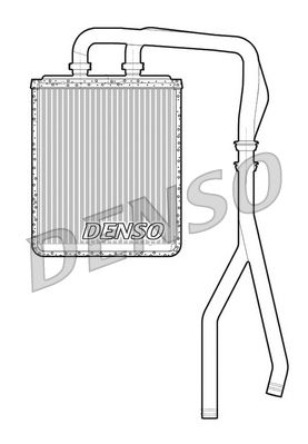 Heat Exchanger, interior heating DENSO DRR12010