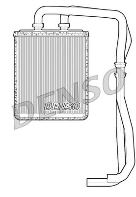 Heat Exchanger, interior heating DENSO DRR12011