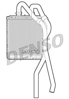 Heat Exchanger, interior heating DENSO DRR12020