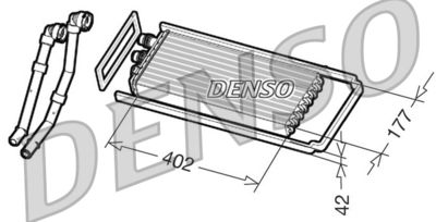 Heat Exchanger, interior heating DENSO DRR12100