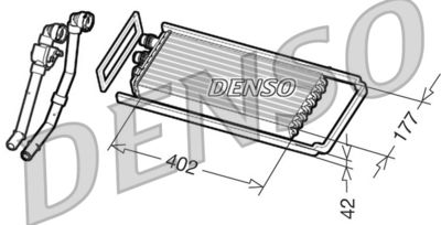 Heat Exchanger, interior heating DENSO DRR12101