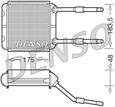 Heat Exchanger, interior heating DENSO DRR20001