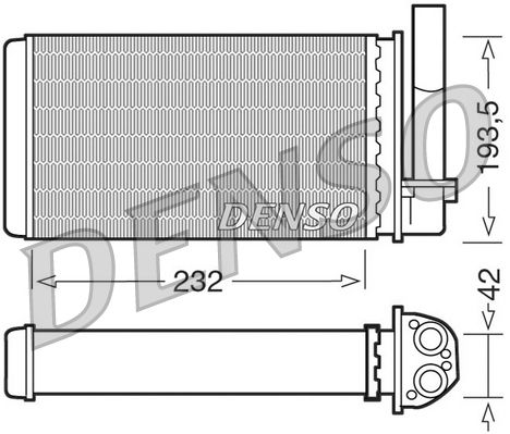 DENSO DRR21003 Heat Exchanger, interior heating