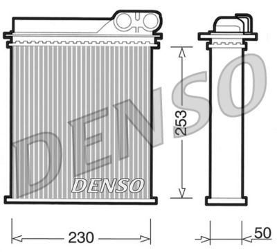 Heat Exchanger, interior heating DENSO DRR23012