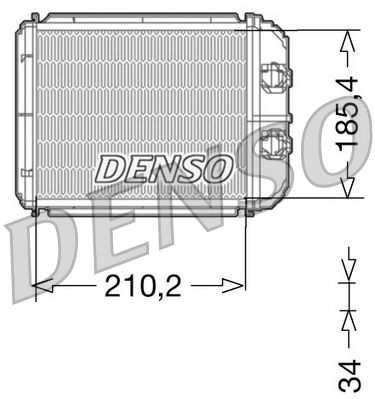 Heat Exchanger, interior heating DENSO DRR23014