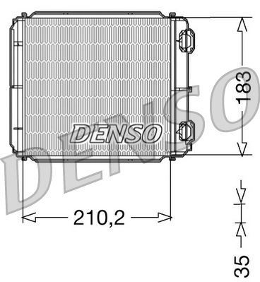 DENSO DRR23018 Heat Exchanger, interior heating