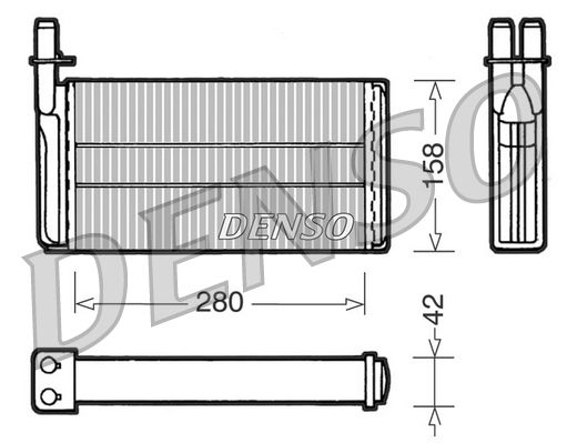 DENSO DRR25001 Heat Exchanger, interior heating