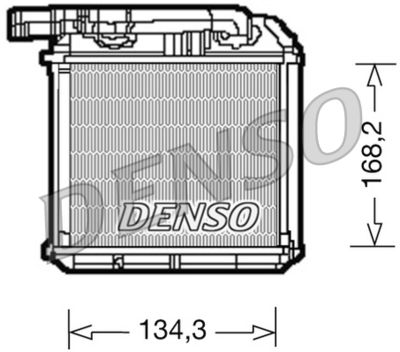 Heat Exchanger, interior heating DENSO DRR28001