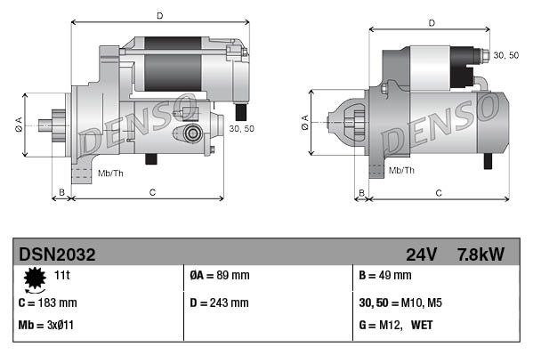 DENSO DSN2032 Starter