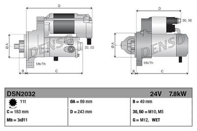 Starter DENSO DSN2032