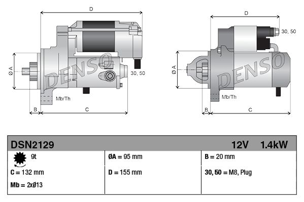 DENSO DSN2129 Starter