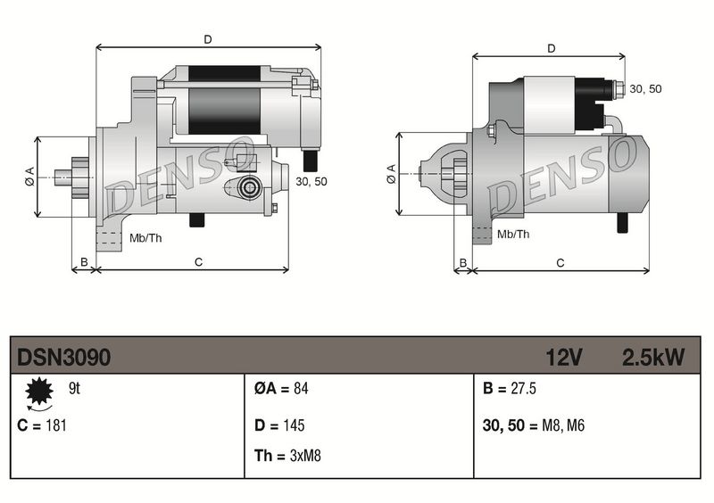 DENSO DSN3090 Starter
