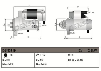 Starter DENSO DSN3119