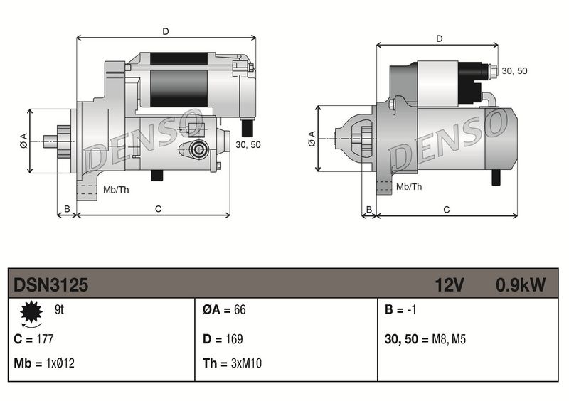 DENSO DSN3125 Starter