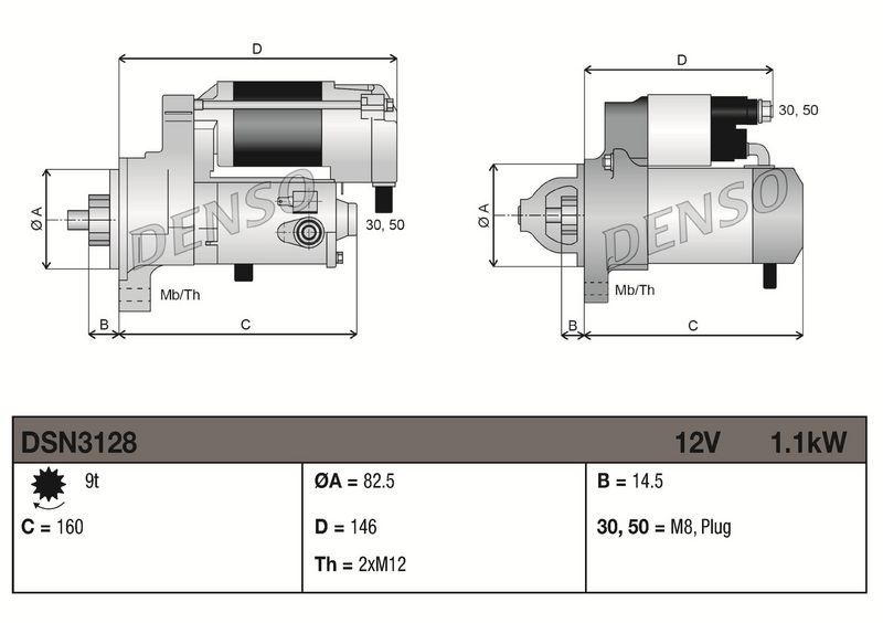 DENSO DSN3128 Starter