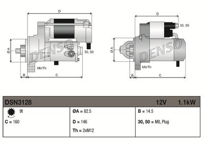 Starter DENSO DSN3128