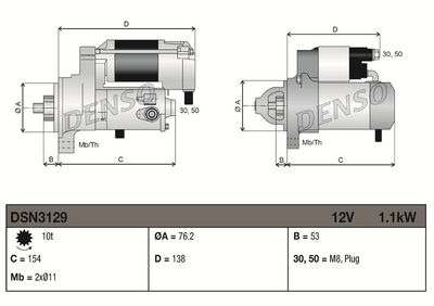 Starter DENSO DSN3129