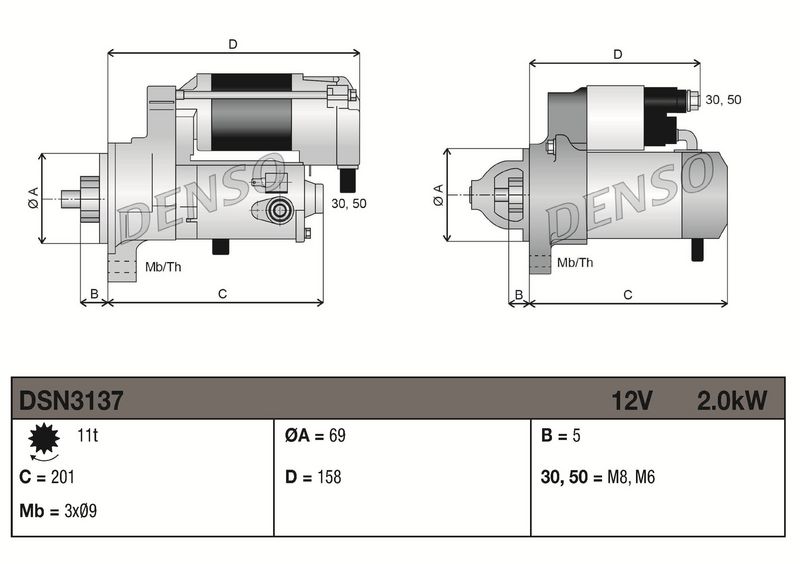 DENSO DSN3137 Starter