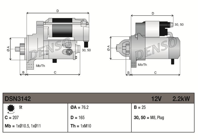 DENSO DSN3142 Starter