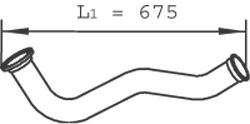 Exhaust Pipe DINEX 22116
