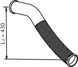 Exhaust Pipe DINEX 22230
