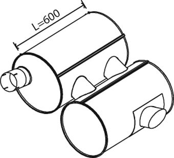 Rear Muffler DINEX 28407