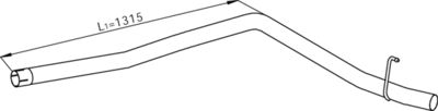 Exhaust Pipe DINEX 28609