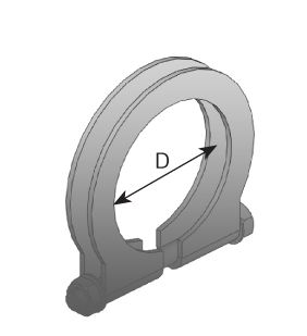 Clamping Piece, exhaust system DINEX 28865