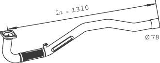 Exhaust Pipe DINEX 29174