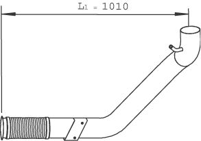 Exhaust Pipe DINEX 29244