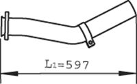 DINEX 47260 Exhaust Pipe